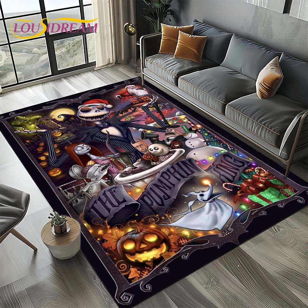 The Nightmare Before Christmas Cartoon Carpet Rug for Bedroom Living Room Home Sofa Decoration,kids Large Decor Floor Mat Gift