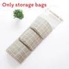 Linen Printed Cotton Waterproof Fabric Storage Three Pockets Organizer Home