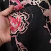 Brocade Černý Motýl Květinový Vzor Žakárová Látka Ražená Látka Materiál na Šití pro Kutily Šaty Cheongsam Saténová Látka na Oděvy