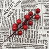 Artificial Red Berries Silk Circle 10 Pcs 12 Forks