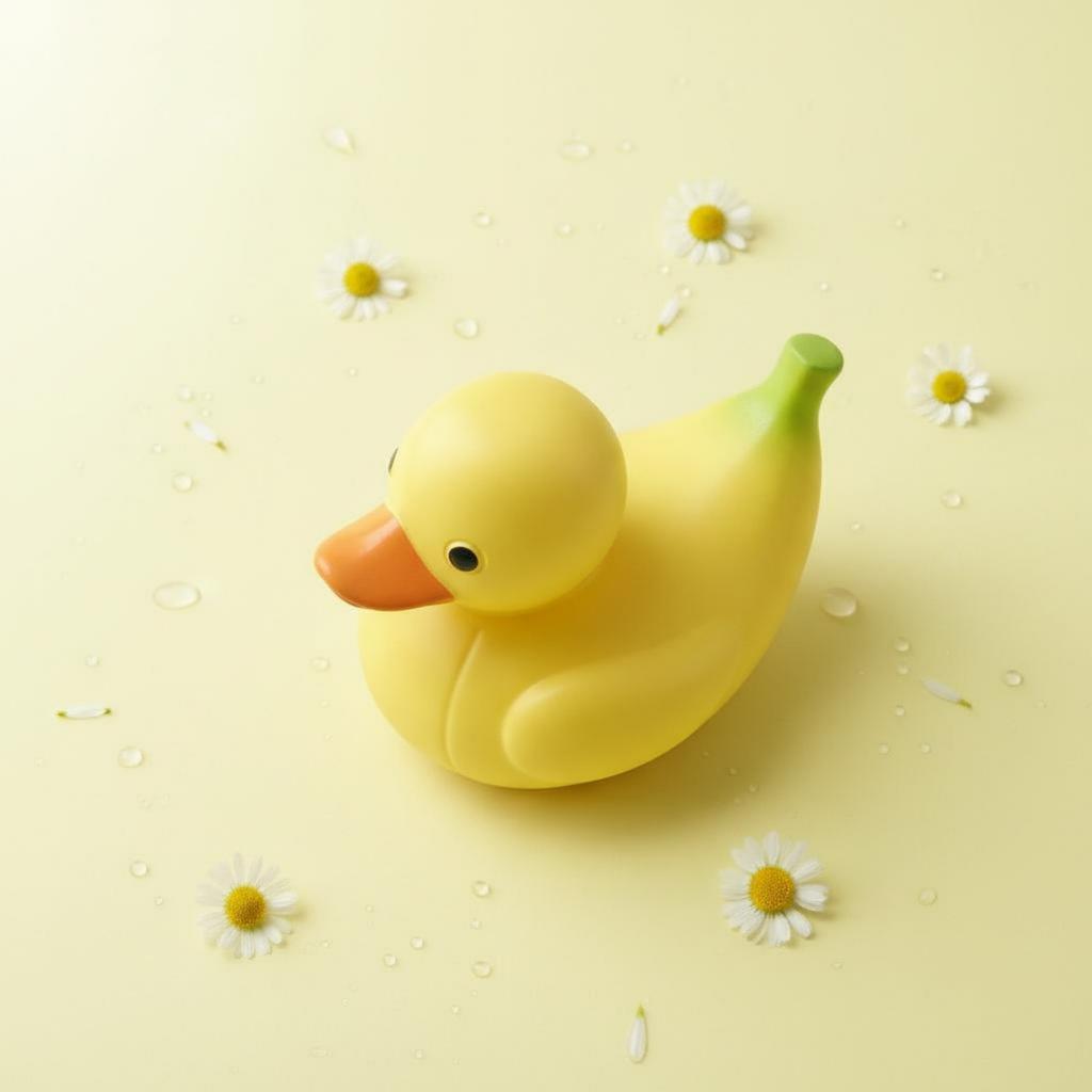 6 Pieces Fruit Duck Figurine Creative Fruit Duck Statue Colorful Vibrant Colors for Tabletop