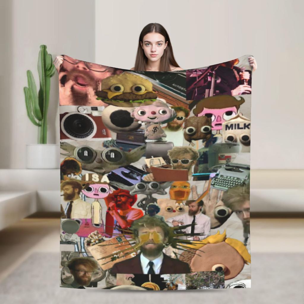 Jack Stauber Mix Blanket Super Soft Cozy Throw Blankets For Sofa 50X60 Inch Multiple Sizes Plush Thin Quilt