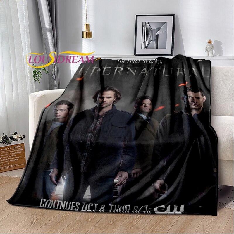 

Drama Supernatural Characters Blanket Couch Quilt Cover Travel super natural Throw Blanket Flannel Blanket Bedspread 75x90cm
