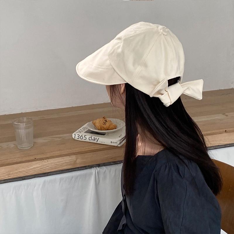 Sweet Adorable Sun Protection Bowknot Fisherman Hat For Women Breathable