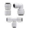 Universal Water Purifier Connector Set: 2, 3, 4-Point Inner/Outer Threads, Includes Straight, Ball Valve, and Elbow for Pipes.
