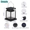 Solar LED Lights Lanterns Panel Candle Indoor Hanging Balcony Decoration Lighting for Garden Solar Led Light Outdoor