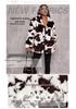 Women's Harajuku Style Black and White Cow Print Faux Rabbit Fur Coat - European and American Autumn/Winter Jacket
