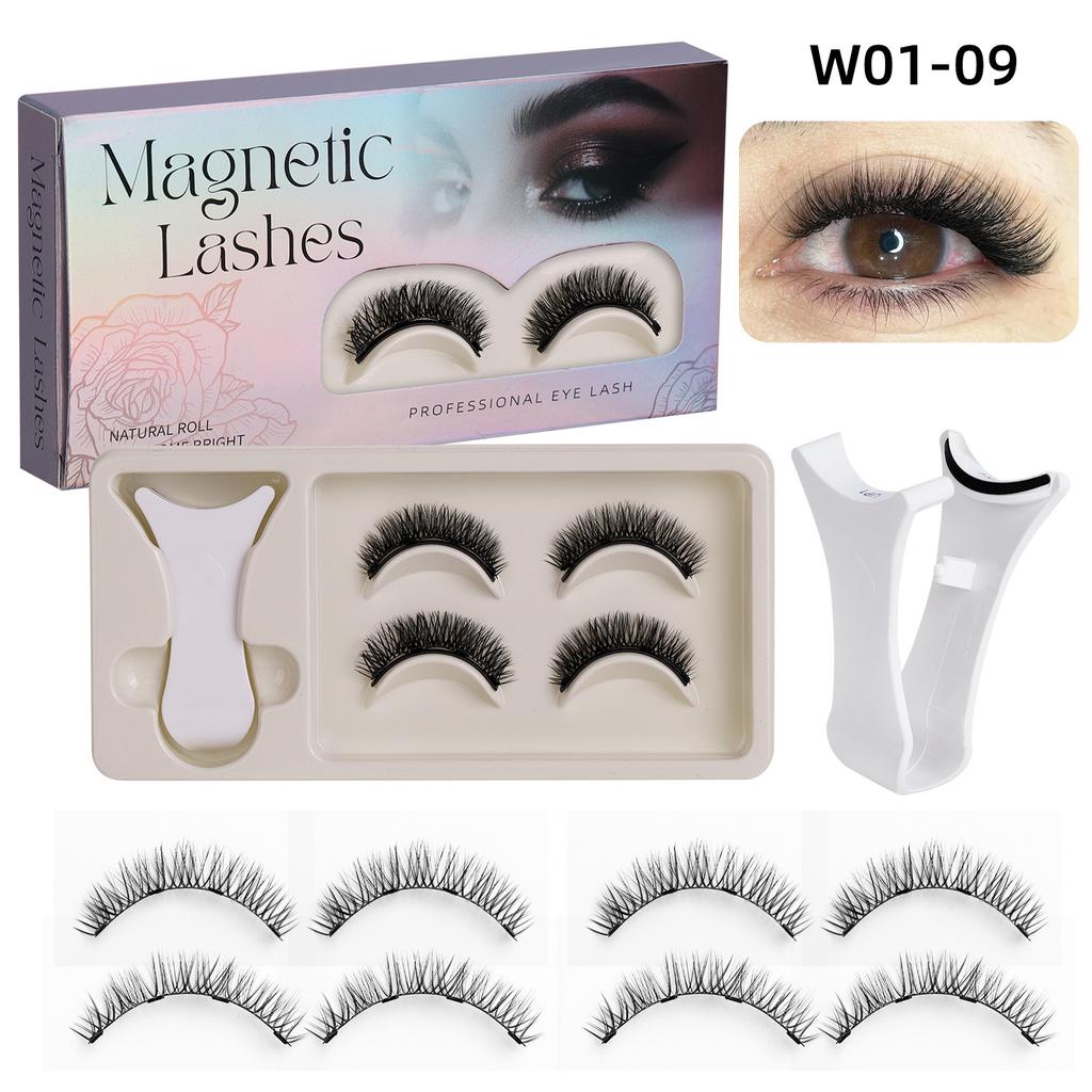 2 Pairs Magnetic Eyelashes - Premium Box Set with Carrying Case