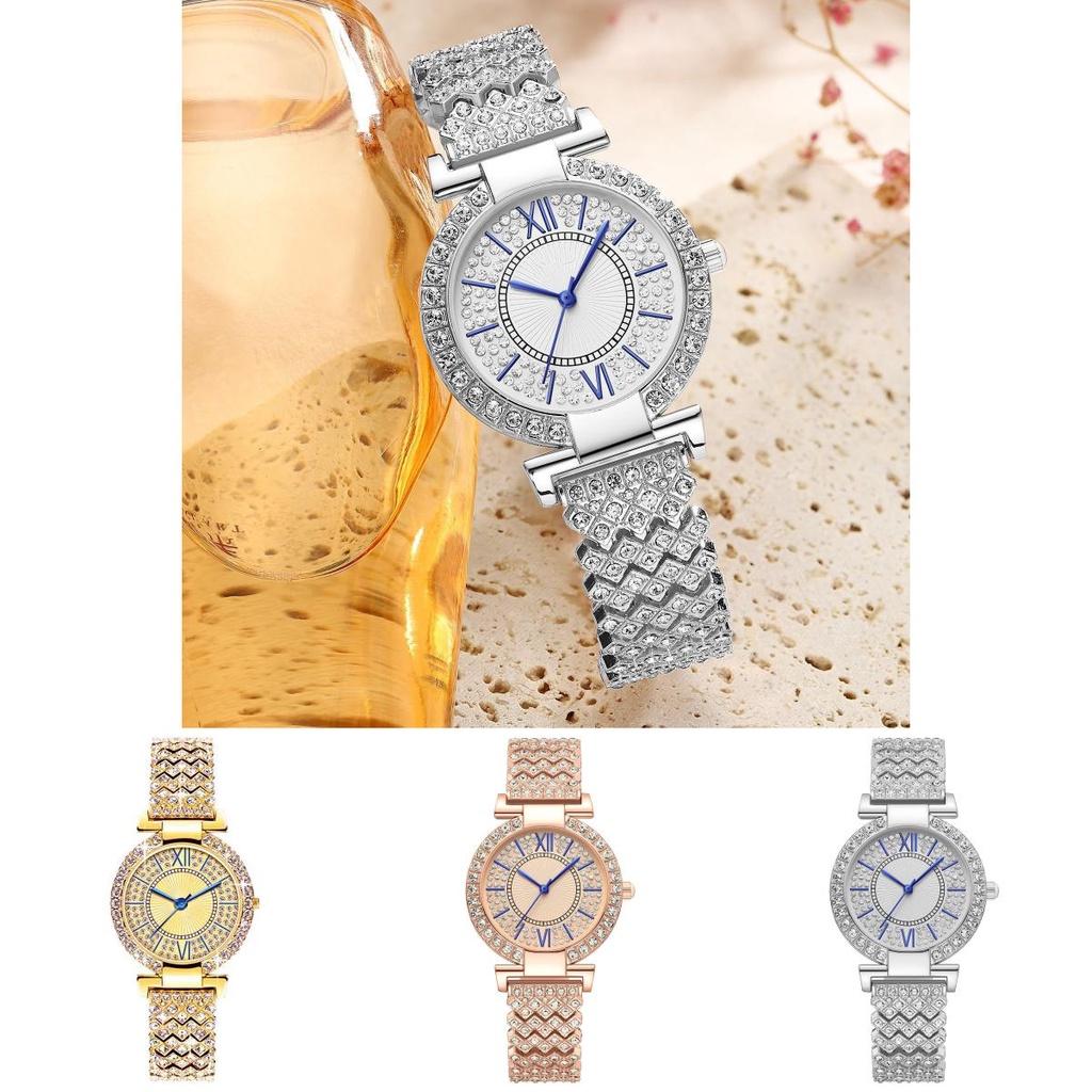 Trendy Women's Quartz Watch With Starry Bracelet Fashionable Lady's Wristwatch For Casual Style Customizable)
