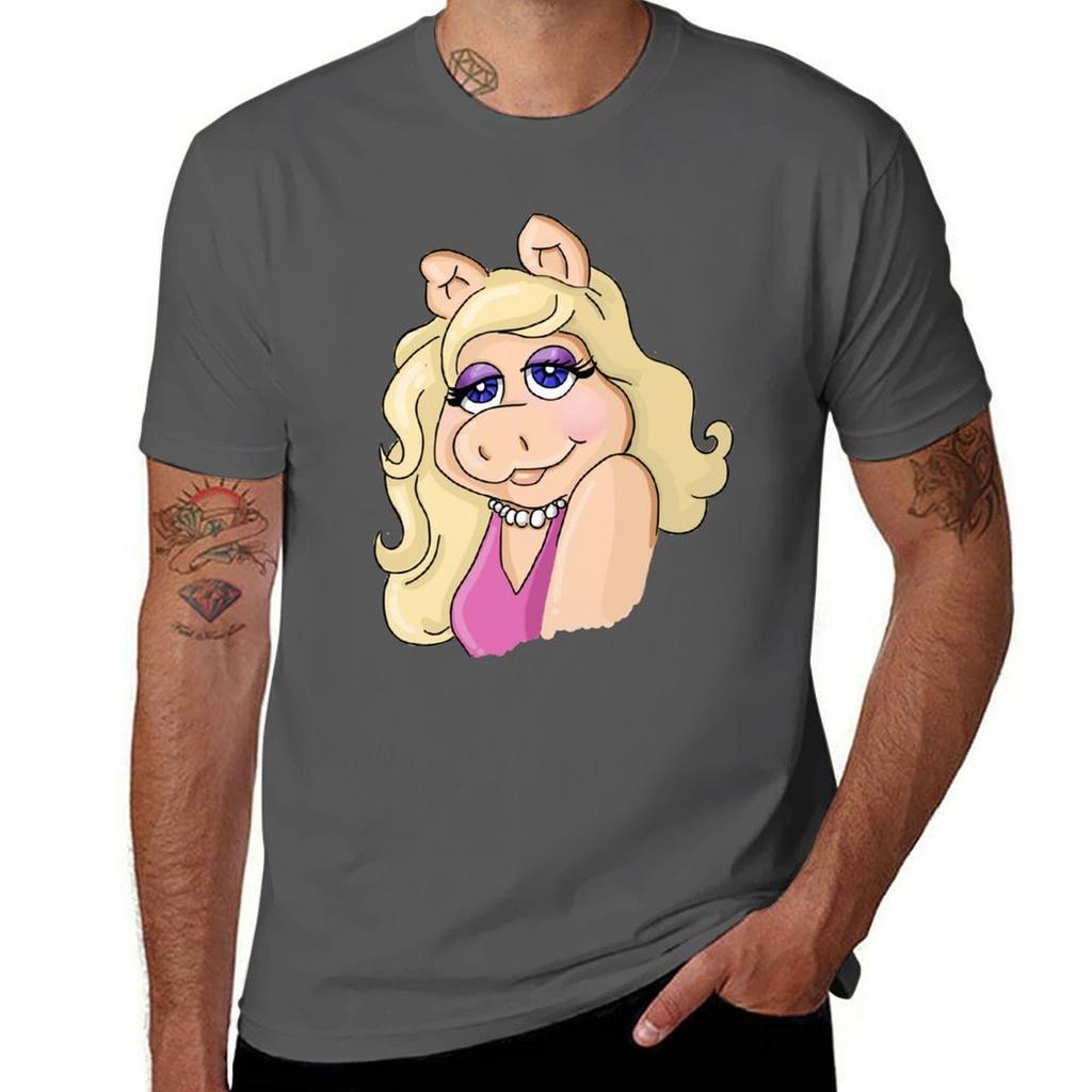 Madame Piggy Tshirt Breathable Basic Cotton Tshirt