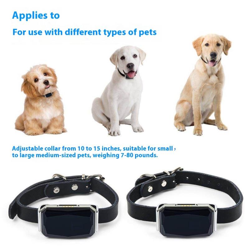 G12 IP67 Waterproof Pet GPS Tracker Smart Collar for Cats Dogs Real-Time Anti-Lost Gem-Design Long-Life