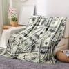 Couverture Imprimée Fleurs Dollars Couverture Flanelle Couverture Douce Chaude Couverture sieste Convient pour Canapé Bureau Lit Couverture