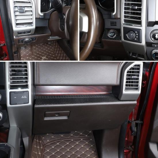 Center Console Co-pilot Decoration Strip Trim Cover Decor for Ford F150 2015-20