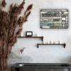 Vintage Metal Tin Sign 8x12 Inch Retro Bathroom Wall Decor Home Toilet Sign