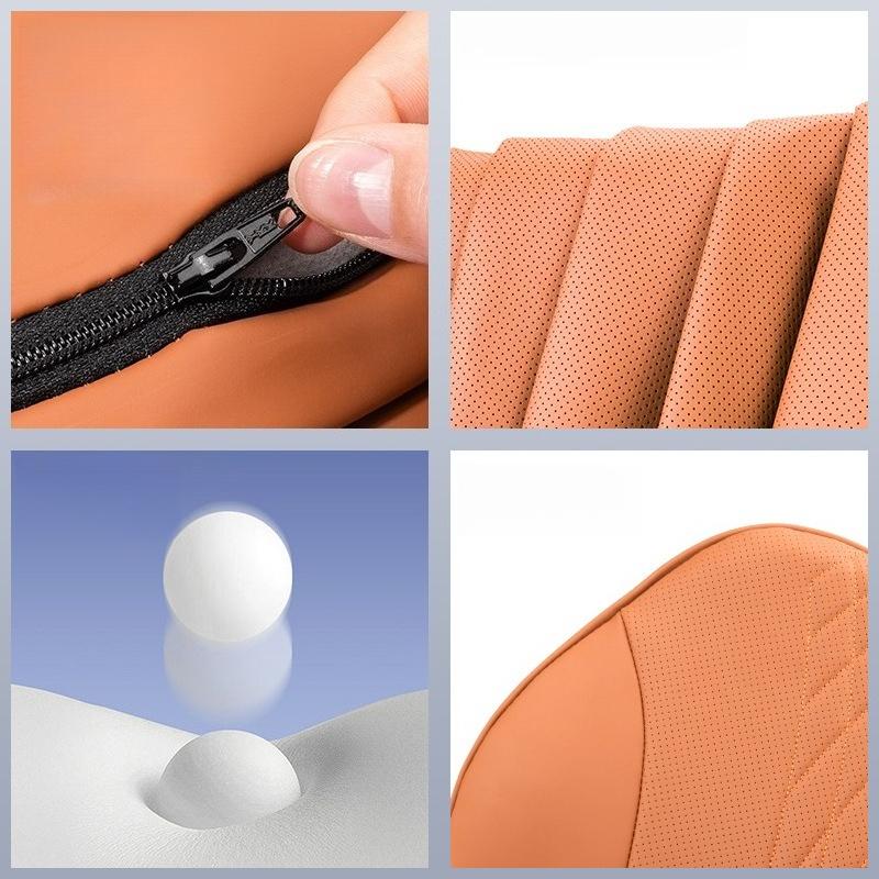 High-End Car Neck Support Headrest And Lumbar Support Cushion Automotive Interior Products for Seat Back Protection