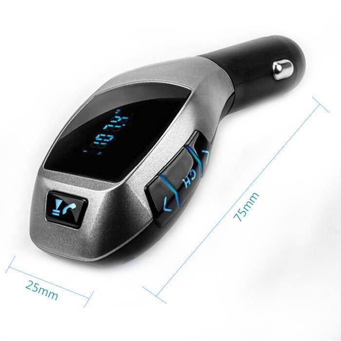 Autoradio Bluetooth - EINCAR - Transmetteur FM - Kit mains-libres - Chargeur USB - Noir