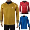 Into Darkness Captain Kirk Cosplay Tshirt Costume Tops With Badge