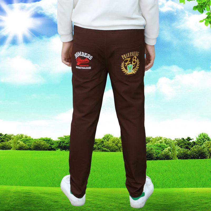 Children Trousers Kids Clothing Casual Pants Waist Mid Elastic Cotton Casual Jeans Boys