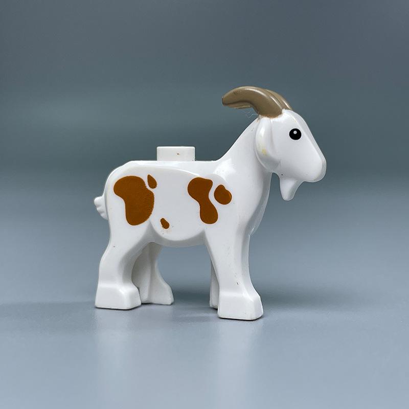 Animal Farm Building Blocks Set: Sheepfold, Cow Shed, Stable, Pigsty DIY Toy Assembly