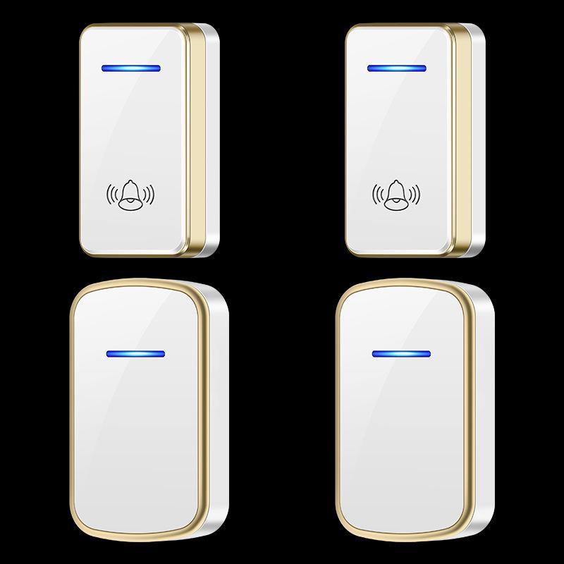 Battery-Powered Wireless Doorbell for Home with Two-to-Two Callers, No Plug-in Required