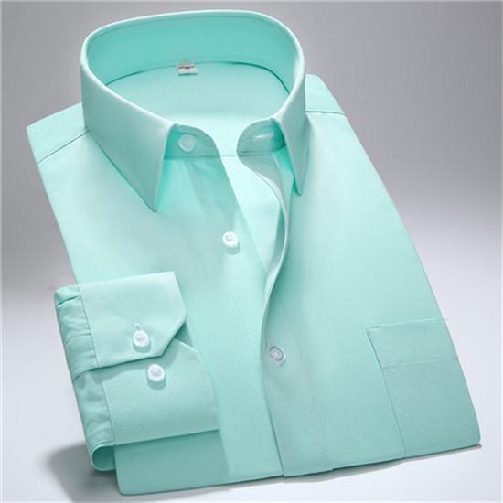 S~7xl Μεγάλα ανδρικά επίσημα πουκάμισα με μακρύ μανίκι κανονική εφαρμογή για επαγγελματικό πάρτι