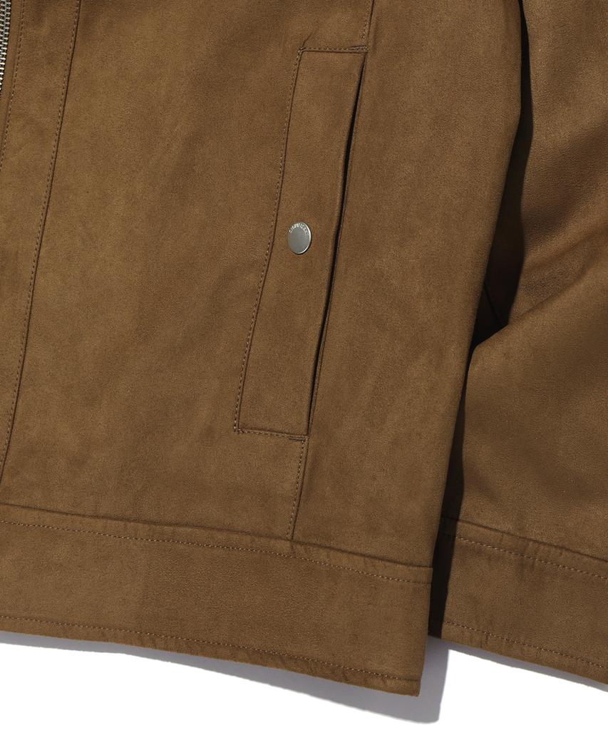 Significant Suede Incision Blouson Jacket Lq1Ju011_Brown