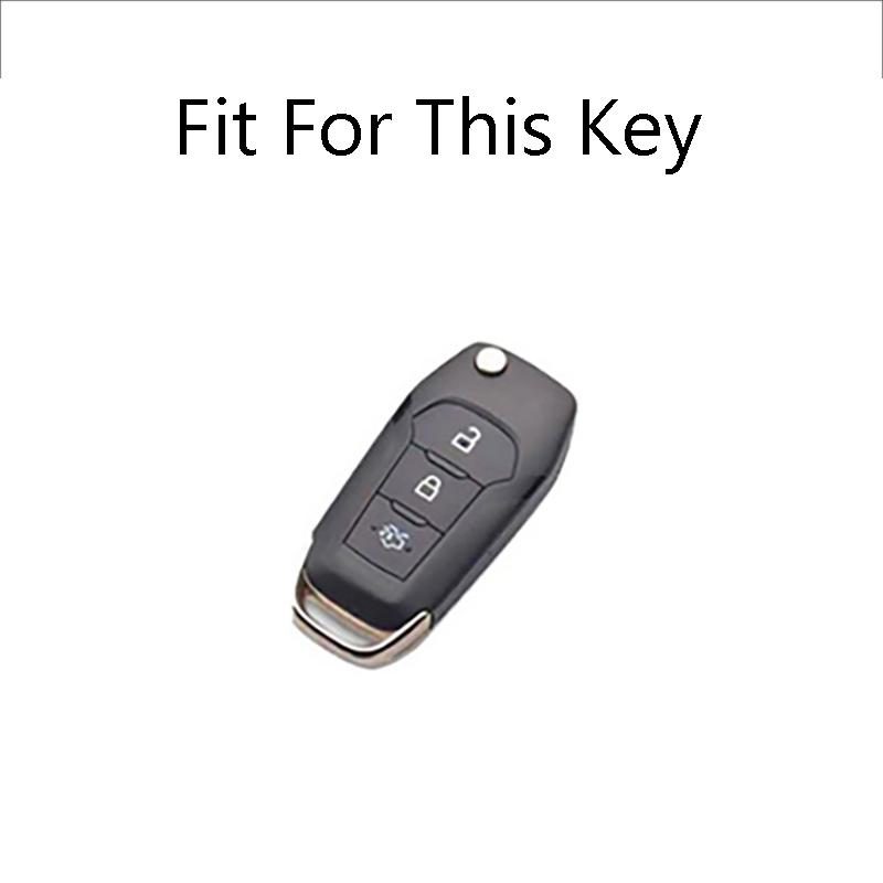 Zinc Alloy Car Remote Key Case Cover Shell For Ford Fusion Fiesta Mondeo Ecosport Kuga Escort Everest Ranger F150 Accessories