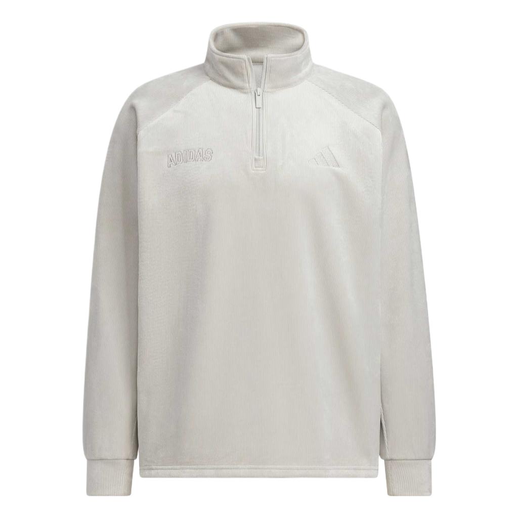 Adidas Loose Fit Half Zip Sweatshirt Men Tops Solid-Color KR0222