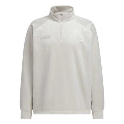 Lockeres Sweatshirt mit halbem Reißverschluss für Herren, Oberteile, einfarbig KR0222