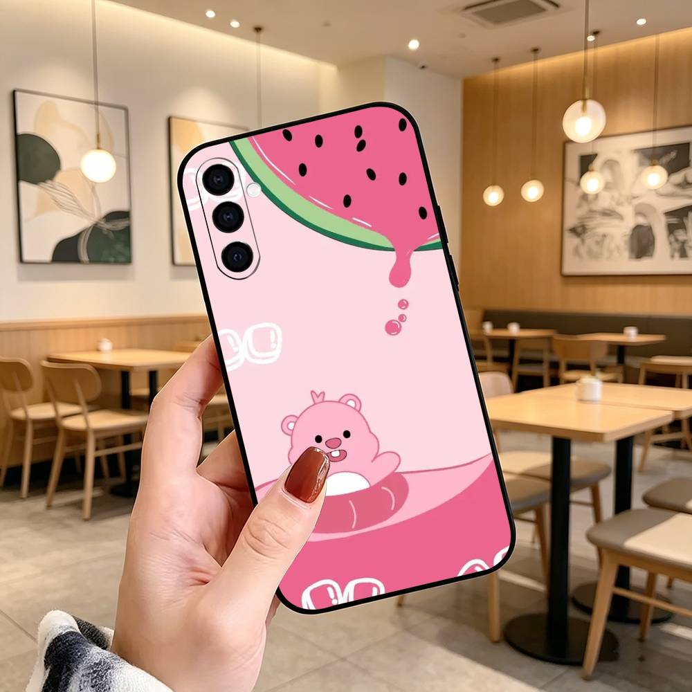 FOR C-Cute L-Loopys Gift Phone Case For Samsung Galaxy A73,A72,A71,A70,A53,A52,A51,Others Soft Black Cover