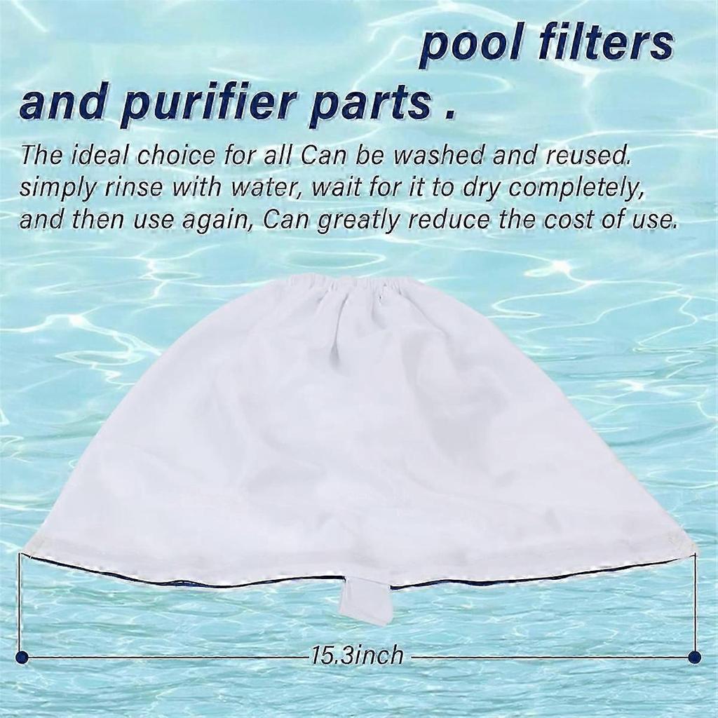 Pool Cleaner Fine Mesh Filter Bag Replacement 8114 Compatible with Various Pool Vacuum Models High Filtration Efficiency Accessory