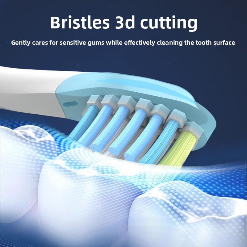 Model FPL3/6/9, Polstrovaný a potažený, Zuby proti otěru, Nezávislé řemeslné zpracování svazků štětin, Diamantová náhradní hlavice elektrického zubního kartáčku