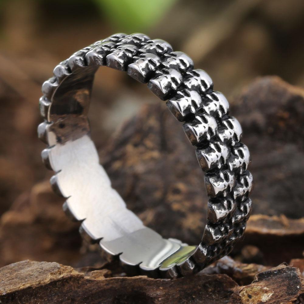 Stainless Steel Skull Ring, Personalized Fashionable Retro Men's Ring, Korean Version Titanium Steel Ring, Daily Jewelry Gift