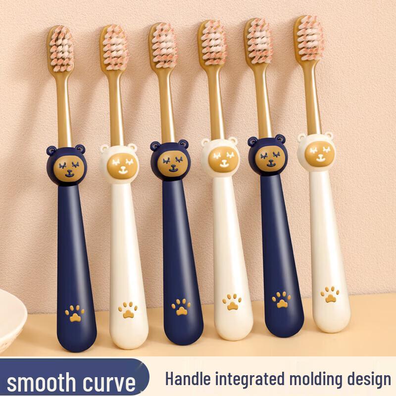 SOAO Kids Small Head Soft Bristle Toothbrush, 4-Pack