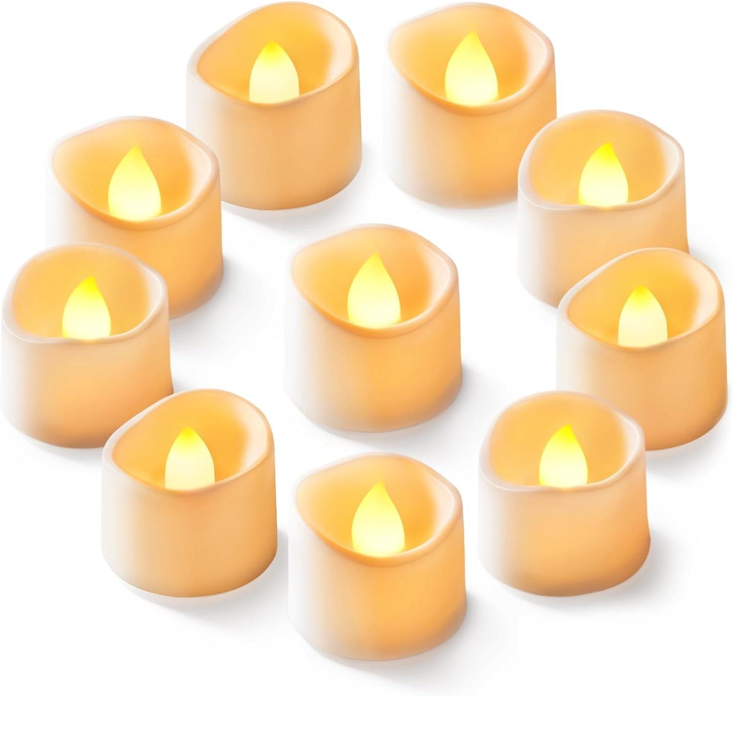 

12 беспламенных светодиодных чайных ламп на батарейках, ночник, маленькая свеча, праздничный светильник, романтическая свеча на день рождения