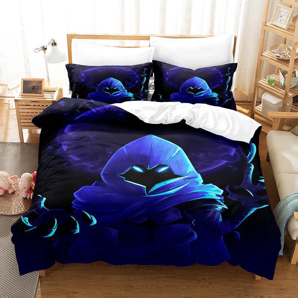 Spill VALORANT Omen Sengetøy Sett Enkelt Twin Full Queen King Size Sengesett Voksen Barn Soverom Dynetrekk Sett Anime Laken Sett