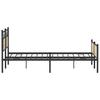 Metal Bed Frame without Mattress Sonoma Oak Finish 72 x 84 in (183 x 213 cm)
