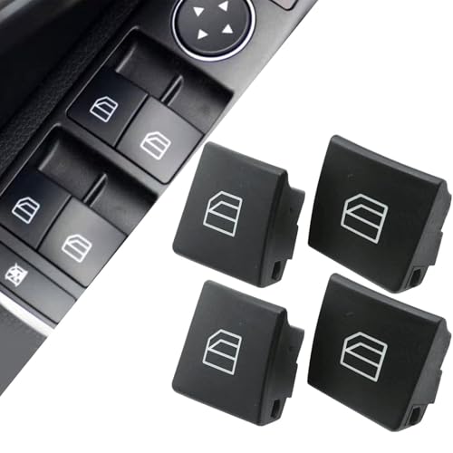 

SecosAutoparts 4pcs Window Switch Button Caps for Mercedes Benz C-Class W204 C230 C280 C300