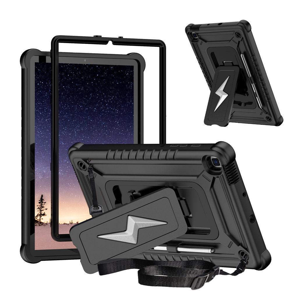 Armor Case für Samsung Galaxy Tab S6 Lite 10,4 Zoll 2020 P610 2025 P625 P620 3 in 1 Ständer Robuste Tablet-Hülle mit Gürtel