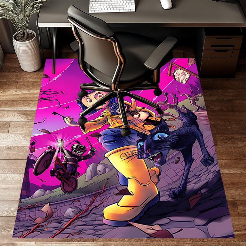 1pc Coraline (7) Design Printed Area Rug Carpet for Bedroom Living Room Home Decor Rugs Mat Non Slip Mat Rug for Bedside