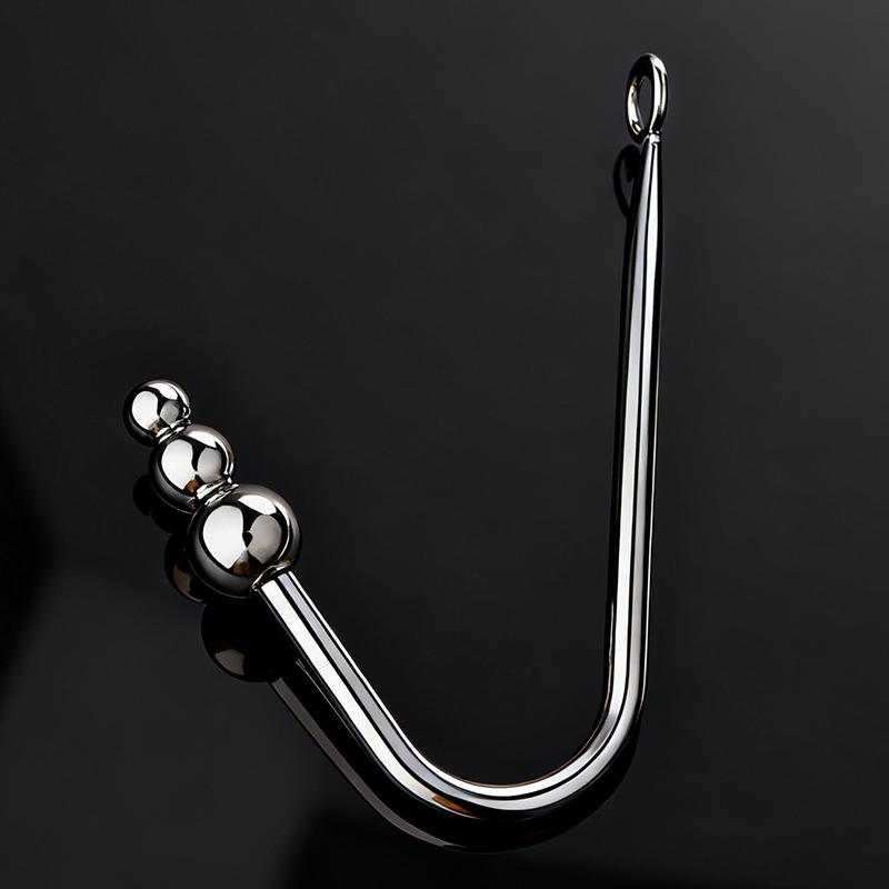 Gancio Anale in Acciaio Inossidabile con Foro per Perle Anali Gancio Anale Tappo Metallico per Sedere Giocattoli Sessuali Anali Prodotto per Adulti Senza Vibratore Per Uomini Gay