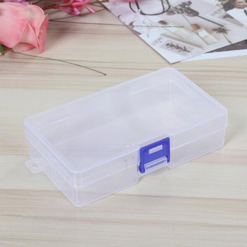 Portable Clear Plastic Container for Jewelry Beads and Gadgets Easy To Use