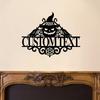 Halloween Metal Sign Personalized Family Name Wall Art Spooky Home Decor Custom Tin Sign