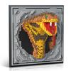 3D Wandkunst Bausteine Set Spielzeug Mikro Schlangen Porträt Wandbild Ziegel Set mit Display Rahmen für Heimdeko Geschenk