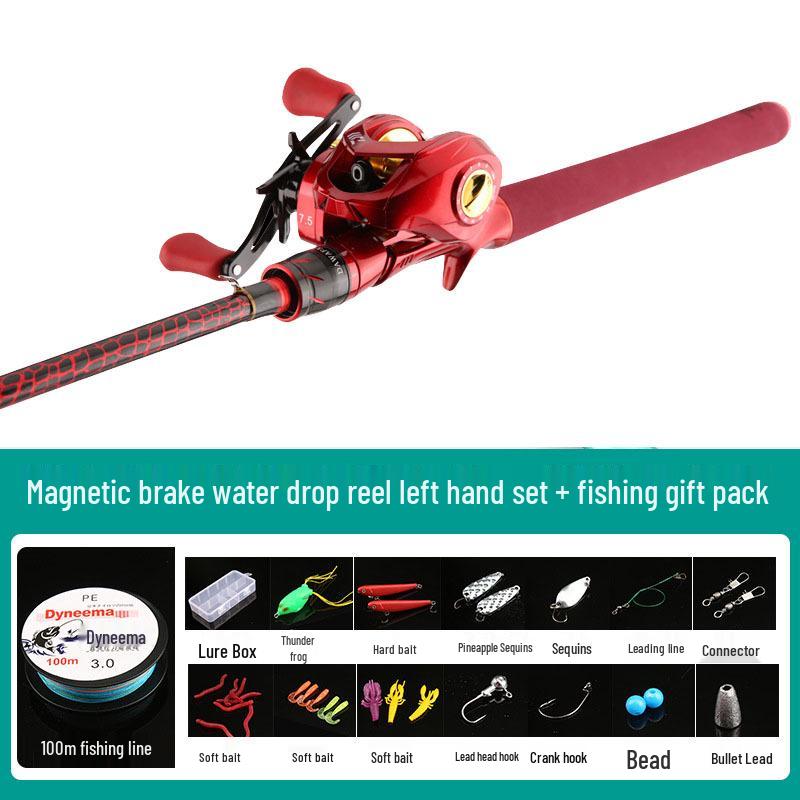 XH Lightweight Thunder Strong Heavy Black Bass Single Long-Cast Fishing Rod Set