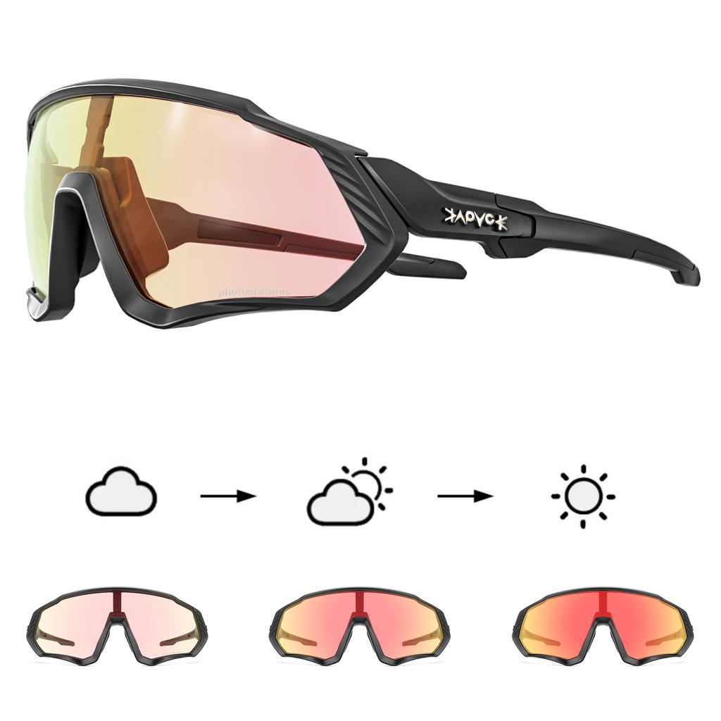 Kapvoe Photochromic Sunglasses for Men Glasses Cycling Women MTB Mountain Road Bicycle Eyewear Sports Cycling Oculos Ciclismo