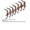 7Pcs/Set Christmas Stocking Hooks Mantel Xmas Stocking Holder Festive Stocking