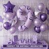 1 Set lila digitale Ballons (0-9) – Dekoration für Geburtstagsfeiern, Babypartys und mehr
