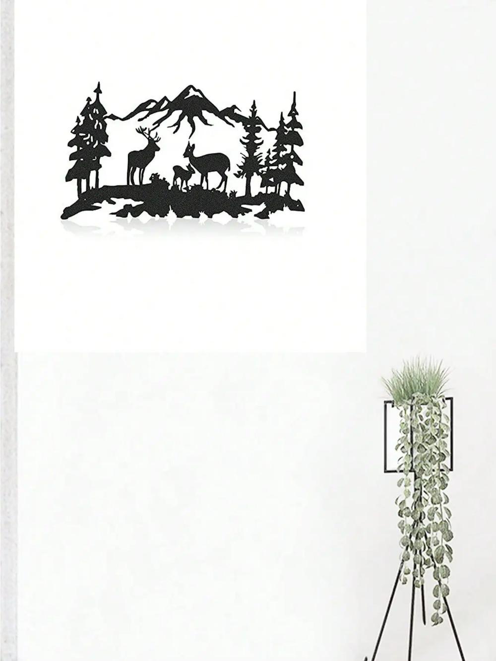 Лазерная резка знаков оленей или медведей для декора домика — фото 3