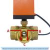 Electric L-Type Copper Valve for HVAC, Underfloor Heating, and Irrigation Systems